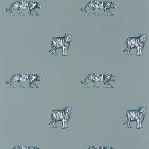 PAPEL PINTADO CASELIO OUR PLANET EYE AZUL GRISACEO