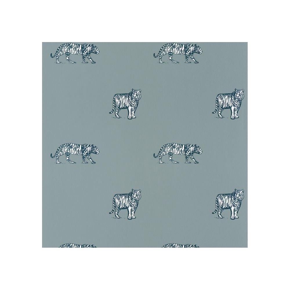 PAPEL PINTADO CASELIO OUR PLANET EYE AZUL GRISACEO