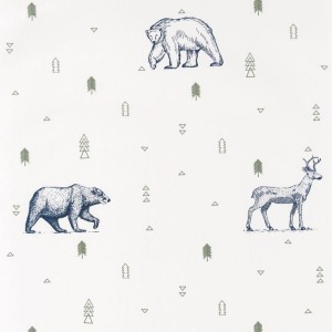 PAPEL PINTADO CASELIO OUR PLANET GRIZZLY BL/VER