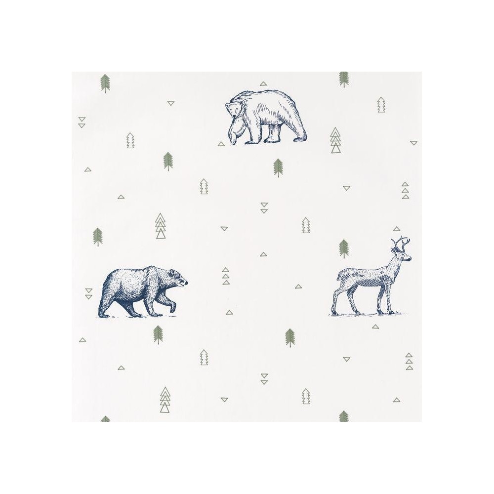 PAPEL PINTADO CASELIO OUR PLANET GRIZZLY BL/VER