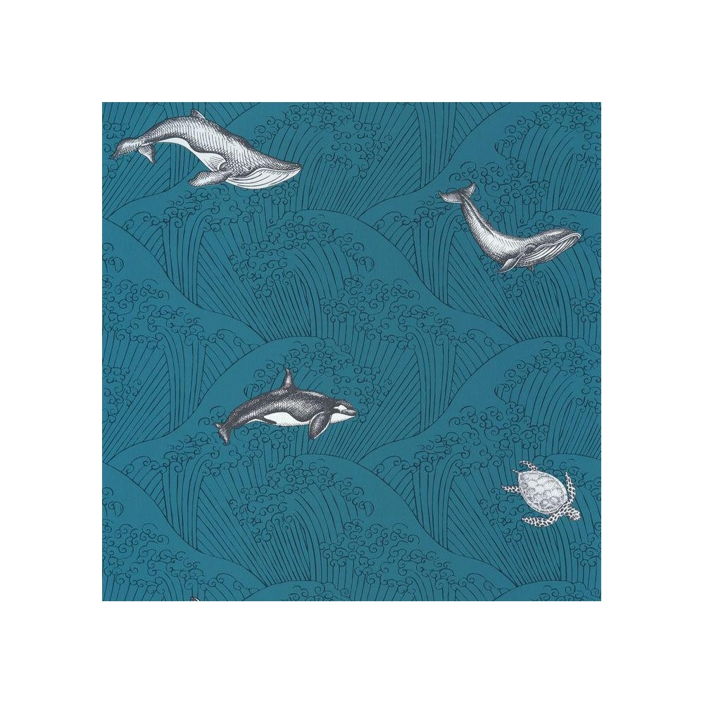 PAPEL PINTADO CASELIO OUR PLANET UNDER AZUL