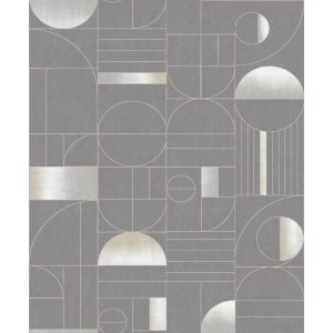 PAPEL PINTADO KHROMA PRISMA ECLIPSE GRIS/DORADO