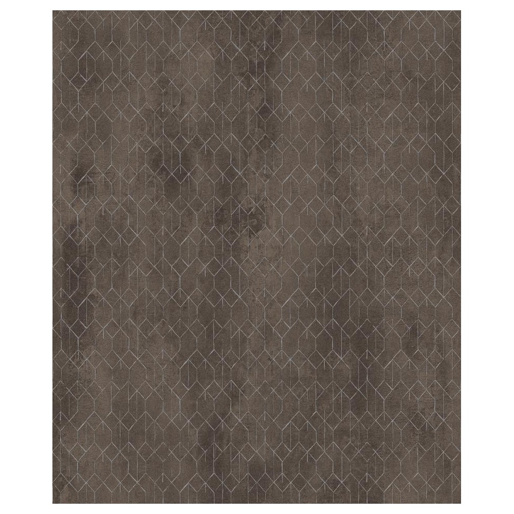 PAPEL PINTADO KHROMA PRISMA MESH MARRON/METAL