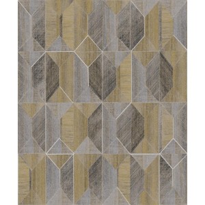 PAPEL PINTADO KHROMA PRISMA MARQUETRY VERDE/GRIS