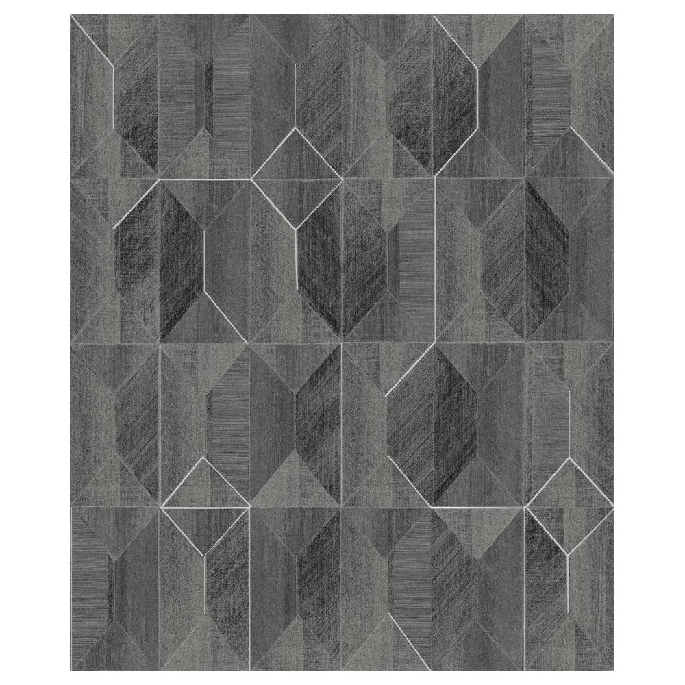 PAPEL PINTADO KHROMA PRISMA MARQUETRY METAL/GRIS