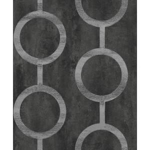 PAPEL PINTADO KHROMA PRISMA CONTEMPORARY NEGRO/MET