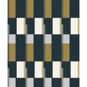 PAPEL PINTADO KHROMA PRISMA EBONY AZUL/BEIGE/VERDE