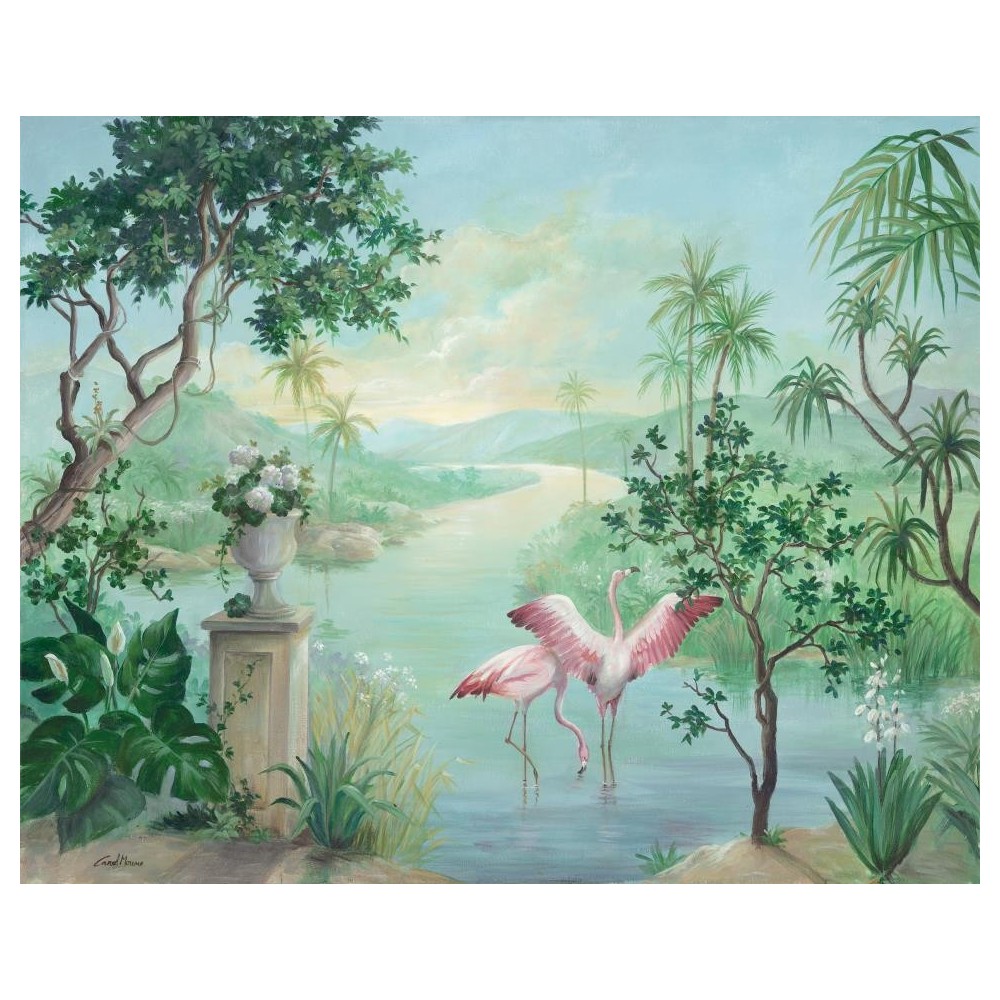 MURAL COORDONNE 40AN CAROL MORENO VERDE/AZUL/ROSA