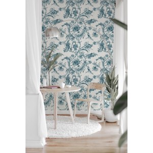 PAPEL PINTADO COORDONNE METAMORP MITO N AZUL