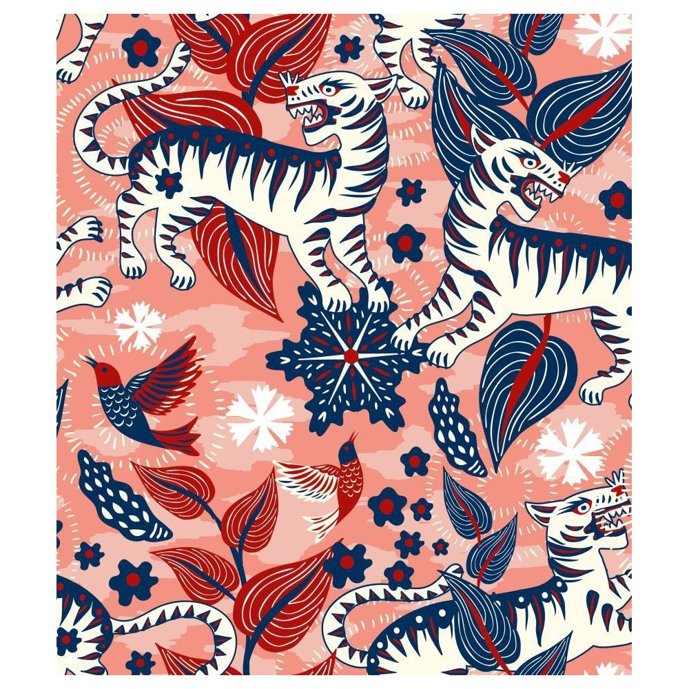 PAPEL PINTADO COORDONNE 40 AN ESTRADA CORAL/AZ/BL