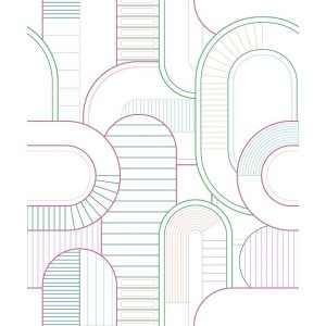 PAPEL PINTADO COORDONNE 40AN MASTEN BLA/MAL/VERDE