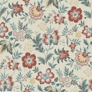 PAPEL PINTADO TRES TINTAS LYCKEBO BLA/AZUL/AM/TEJA