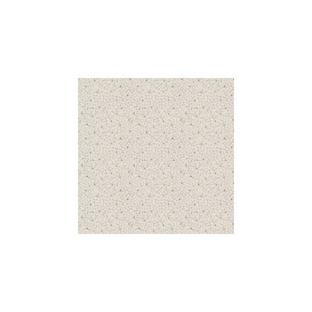 PAPEL PINTADO TRES TINTAS LYCKEBO BEIGE/MAR/DORADO