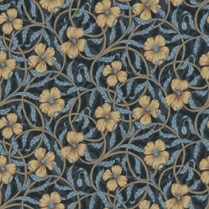 PAPEL PINTADO TRES TINTAS LYCKEBO AZUL/MAR/CREMA