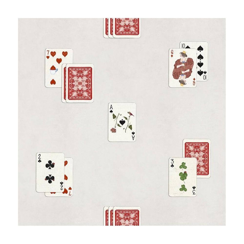 PAPEL PINTADO COORDONNE MAXIMALISM JEU BEIGE/BLAN