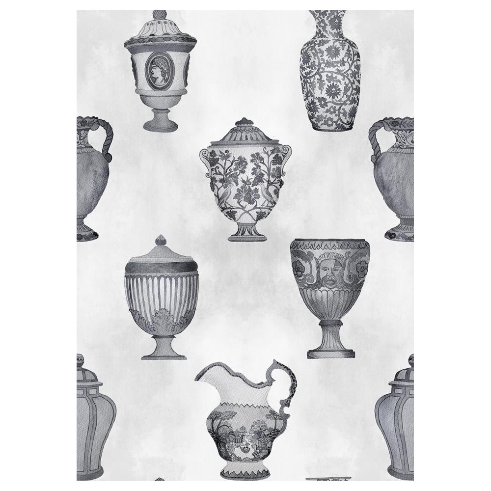 PAPEL PINTADO COORDONNE MAXIMALISM PORCELAIN BL/GR