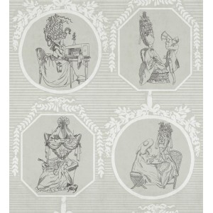 PAPEL PINTADO COORDONNE MAXIMALISM THEATRE VERD/BL