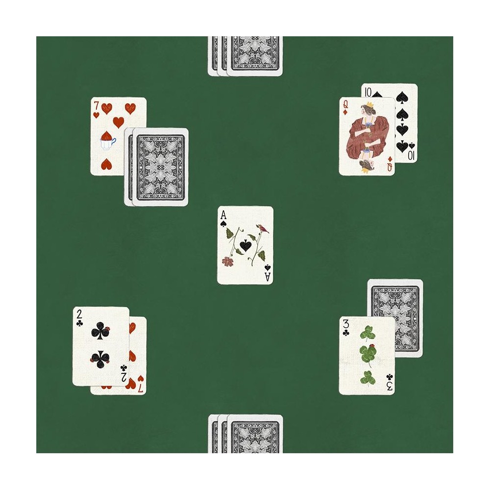 PAPEL PINTADO COORDONNE MAXIMALISM JEU VER/BLAN