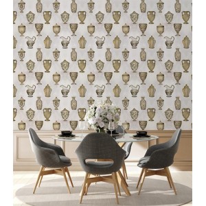 PAPEL PINTADO COORDONNE MAXIMALISM PORCELAIN BL/DO