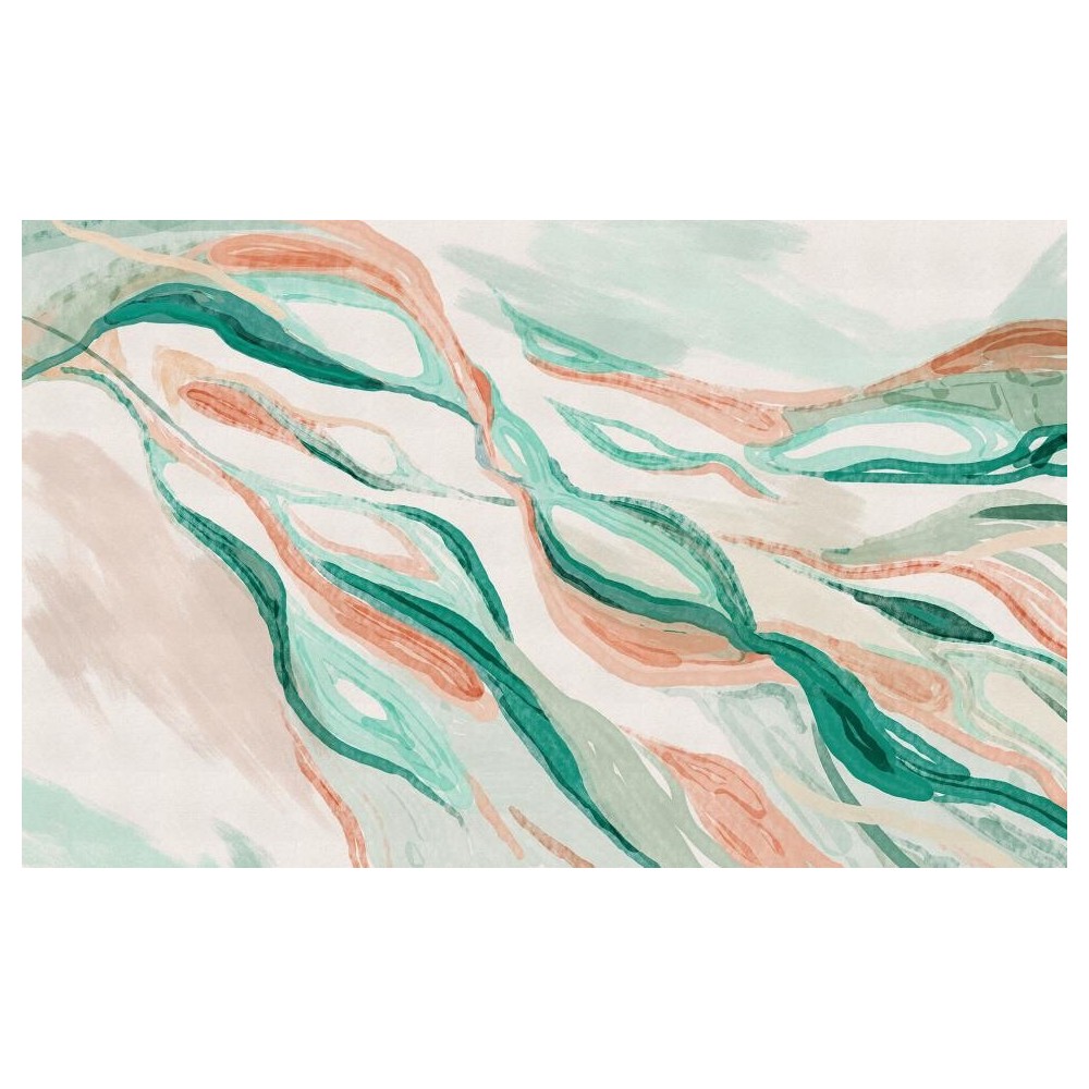 MURAL COORDONNE WANDER HYGGE TEJA/VERDE/SALMON