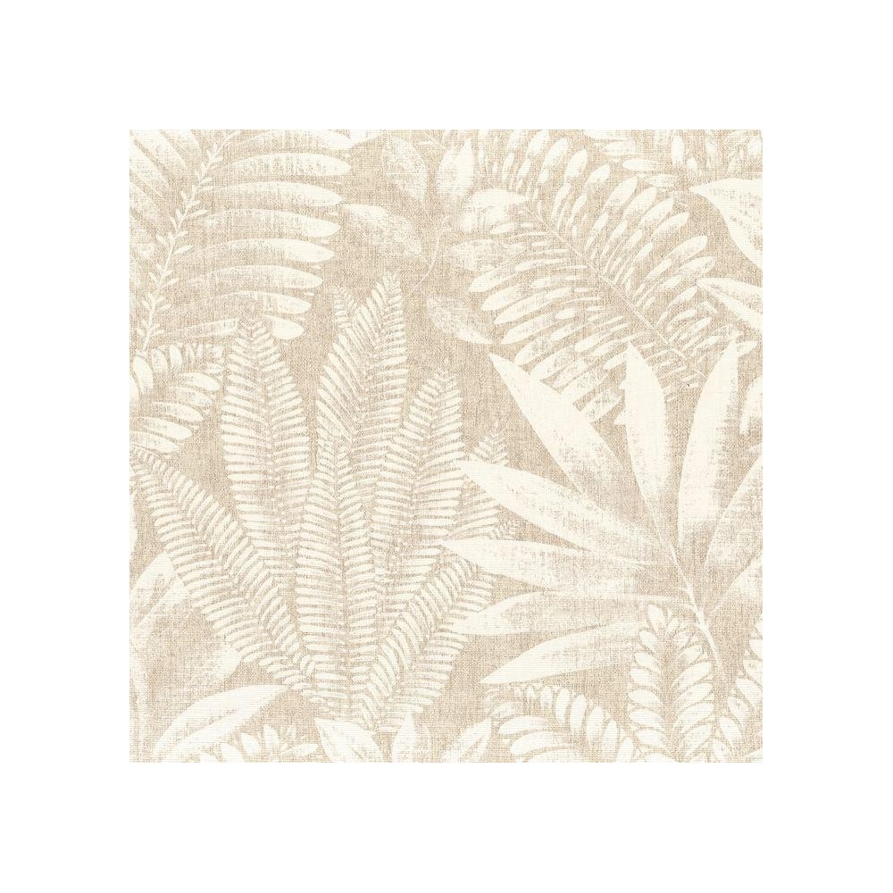 PAPEL PINTADO CASAMANCE KARABANE ALOES BEIGE/BLAN