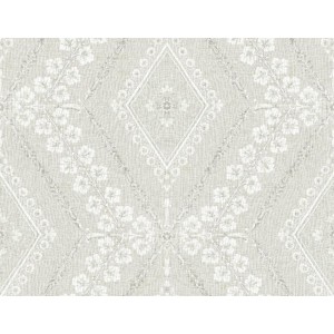 PAPEL PINTADO LA MAISON CHARLESTON GRIS/BLANCO