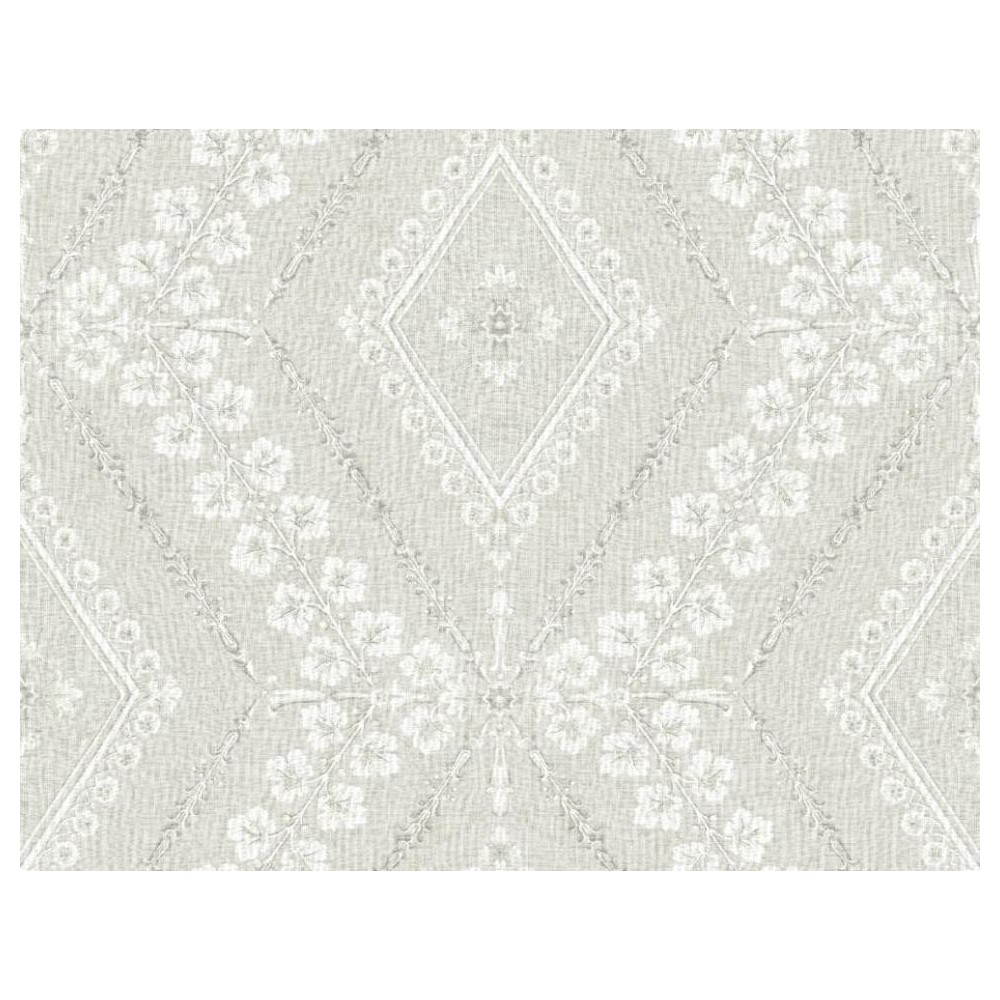 PAPEL PINTADO LA MAISON CHARLESTON GRIS/BLANCO