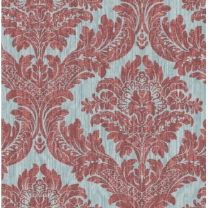 PAPEL PINTADO LA MAISON CHARLESTON AZUL/TEJA