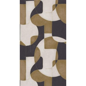 PAPEL PINTADO CASADECO GALLERY OP ART CREMA/NEG/OC