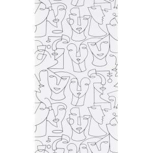 PAPEL PINTADO CASADECO GALLERY PORTRAIT BLAN/NEGRO
