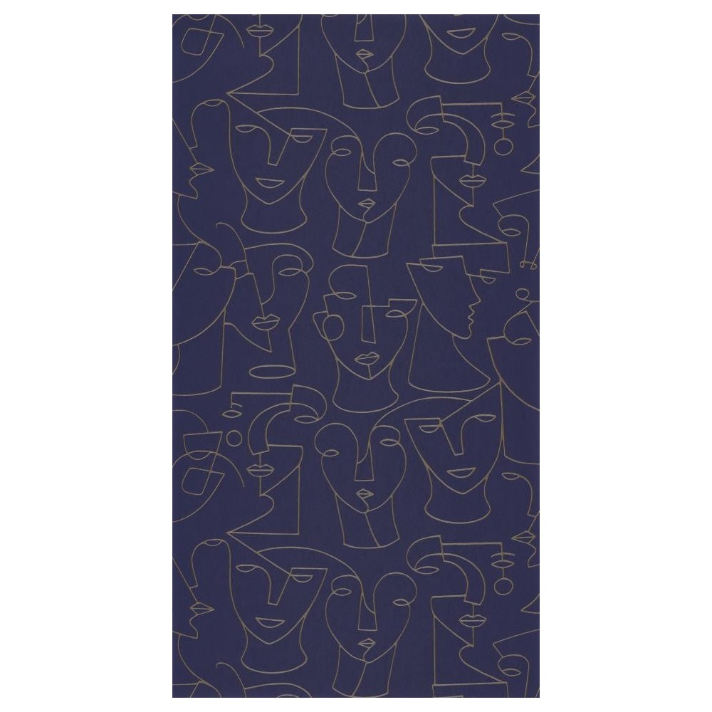 PAPEL PINTADO CASADECO GALLERY PORTRAIT MORADO/DOR