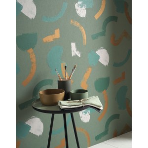 PAPEL PINTADO CASADECO GALLERY MOUVEMENT VERD/DORA