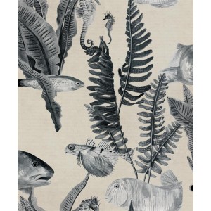 PAPEL PINTADO COORDONNE NATURAE BANK OF FISH BE/AZ