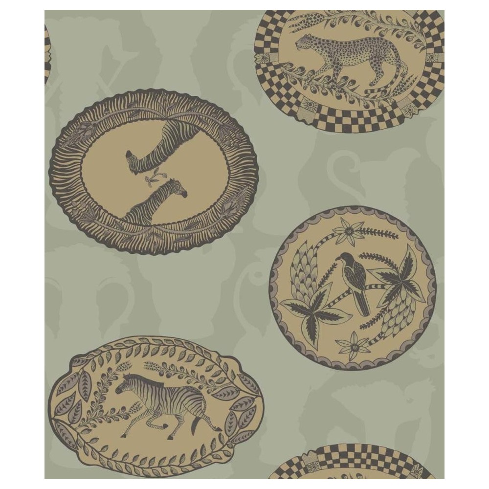 PAPEL PINTADO COLE & SON ARDMORE MATRINAH VER/NEG