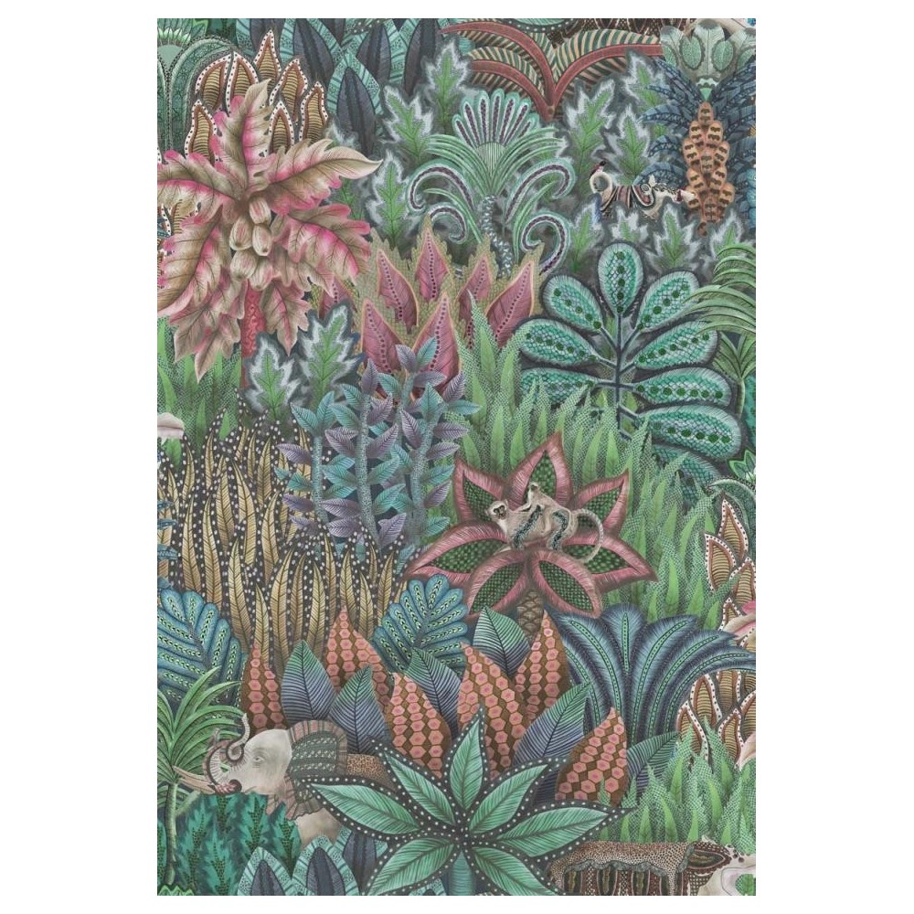 PAPEL PINTADO COLE & SON ARDMORE SINGITA VER/AZ