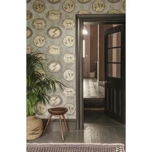 PAPEL PINTADO COLE & SON ARDMORE MATRINAH VER/NEG