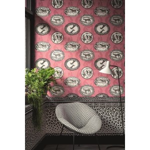 PAPEL PINTADO COLE & SON ARDMORE MATRINAH ROS/BEIG