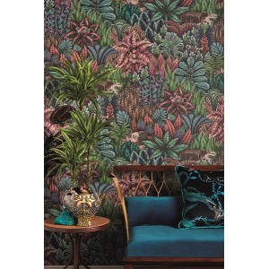 PAPEL PINTADO COLE & SON ARDMORE SINGITA VER/AZ