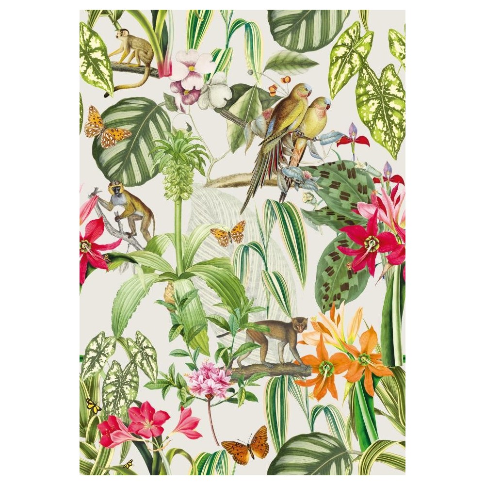 PAPEL PINTADO COORDONNE BRAZIL PARROTS PERLA