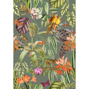 PAPEL PINTADO COORDONNE BRAZIL PARROTS MUSGO