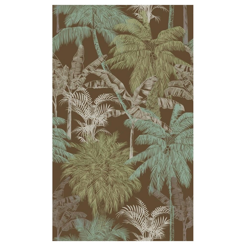PAPEL PINTADO COORDONNE BRAZIL PALMS CHOCOLATE 