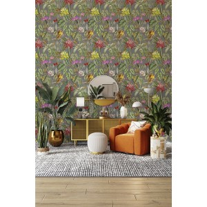 PAPEL PINTADO COORDONNE BRAZIL PARROTS TORMENTA