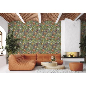 PAPEL PINTADO COORDONNE BRAZIL PARROTS MUSGO