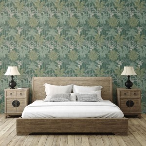 PAPEL PINTADO COORDONNE BRAZIL PALMS ESMERALDA