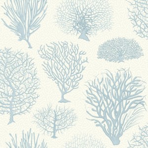 PAPEL PINTADO COLE & SON CURIO SEAFERN CELESTE