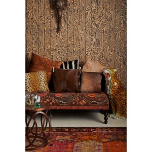 PAPEL PINTADO COLE & SON CURIO ZEBRAWOOD BEI/MARR