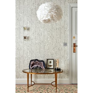 PAPEL PINTADO COLE & SON CURIO ZEBRAWOOD HUESO/GR