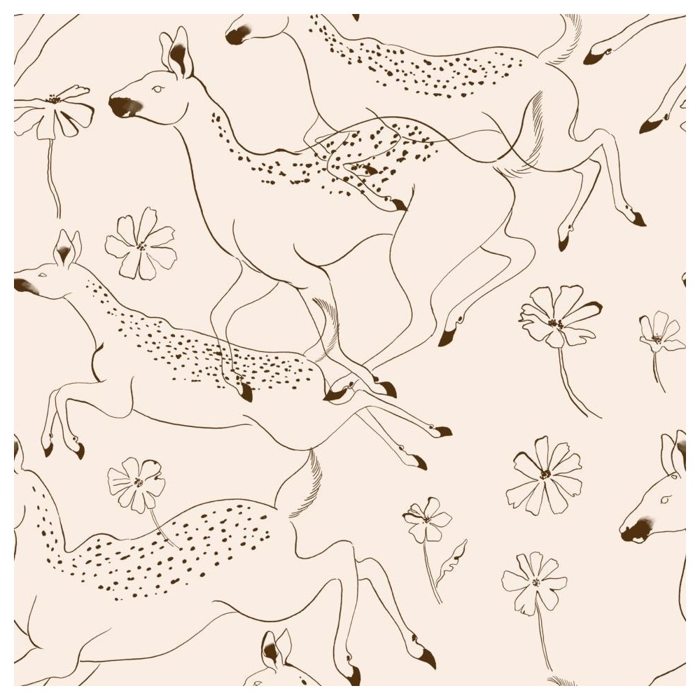 PAPEL PINTADO COORDONNE RANDOM KIDS BAMBIS PEACH V