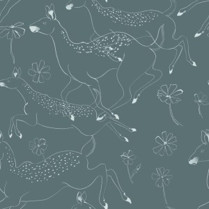 PAPEL PINTADO COORDONNE RANDOM KIDS BAMBIS AQUA