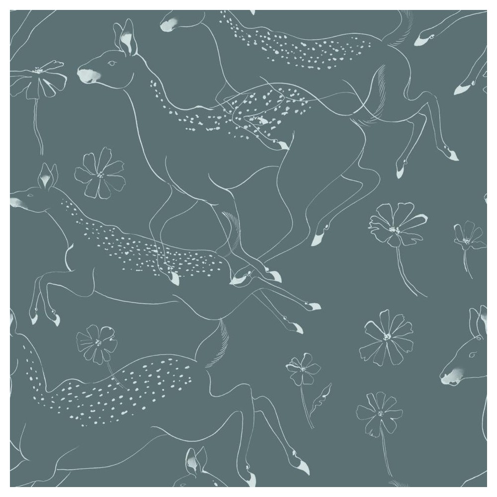 PAPEL PINTADO COORDONNE RANDOM KIDS BAMBIS AQUA V